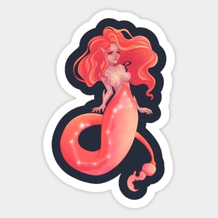 Scorpio Mermaid Sticker
